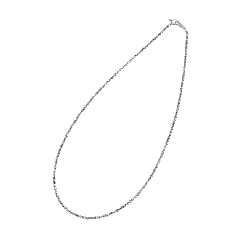 純プラチナ シャイニーロープネックレス 長さ 約42cm 幅 約1.9mm 重量 約6.7g 