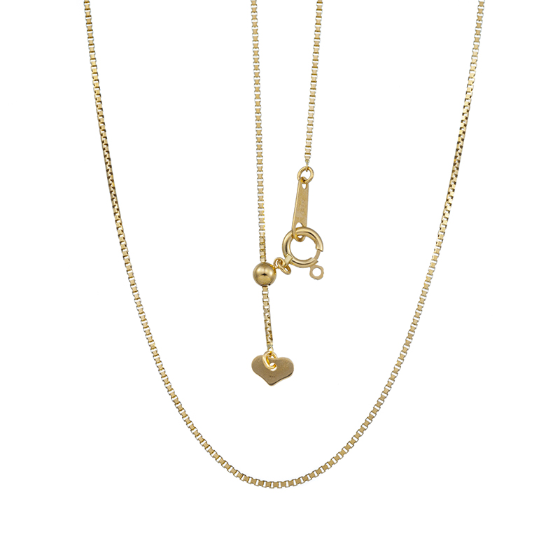 K18YG ベネチアン8DCチェーン ネックレス 長さ 約45cm 幅 約0.8mm 重量 約2.0