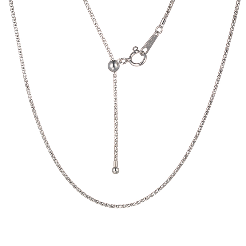 K18WG マルベリーチェーン ネックレス  長さ 約50cm 幅 約1.2mm 重量 約2.8g 