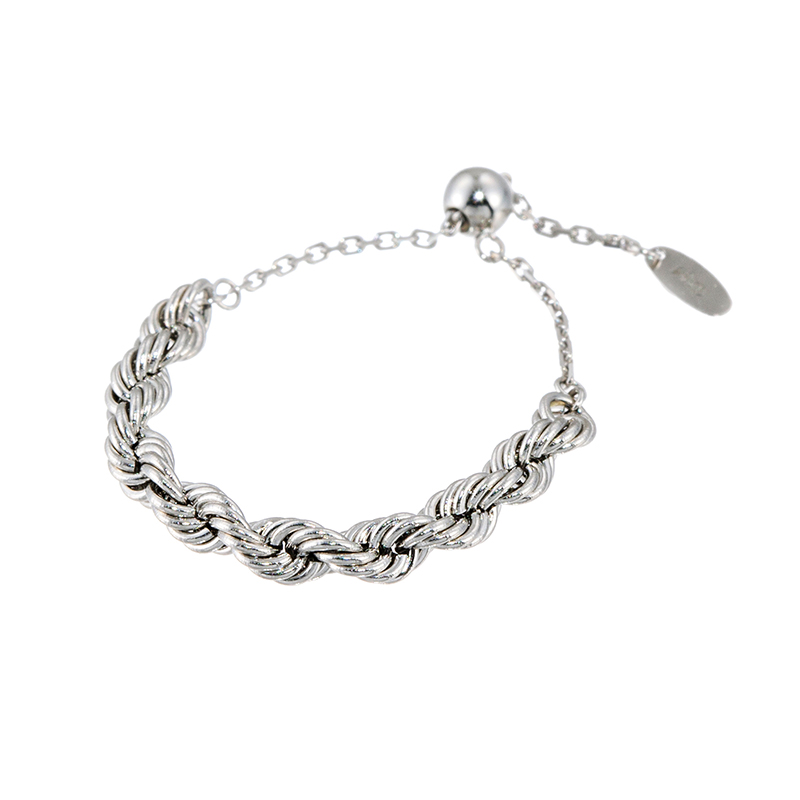 PT850 ロープチェーンリング 幅 約0.8-2.7mm 重量 約0.6g 5～21号