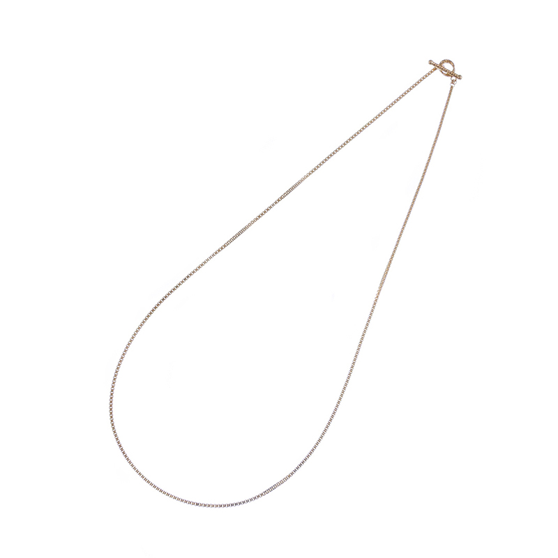 K18YG リーベ Tバーエンド ネックレス 長さ 約40cm 幅 約1.1mm 重量 約3.8g 