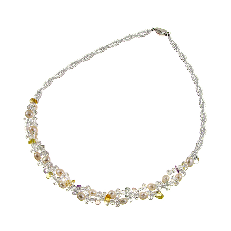 SV クォーツ アメシスト シトリン ローズクォーツ ＆ グリーンクォーツ ＆ レモンクォーツ 淡水