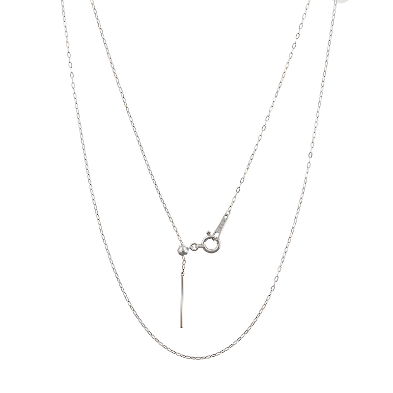 PT950 プレスアズキ ネックレス 長さ：約45cm 幅：約1.0mm 重量：約1.1g スライド