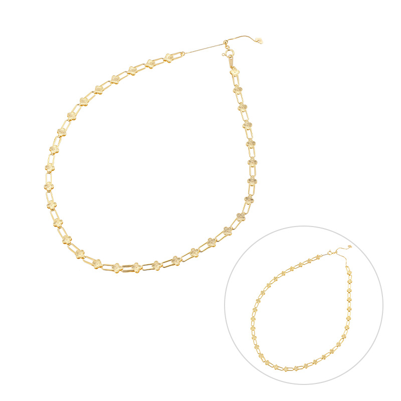 K18YG ルミナス リバーシブルネックレス 長さ 約45cm 幅 約6.0mm 重量 約6.6g 