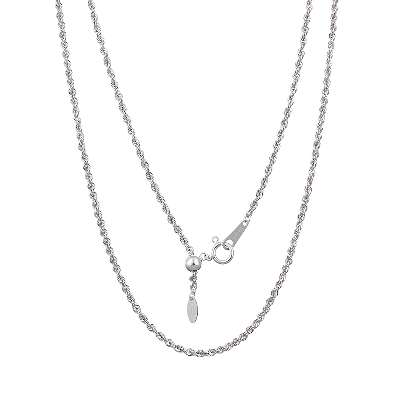 純プラチナ シャイニーロープ ネックレス 長さ 約45cm 幅 約2.0mm 総重量 約8.2g