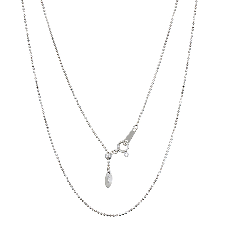 PT850 カットボールチェーン ネックレス 長さ 約45cm 幅 約1.0mm 総重量 約2.5g