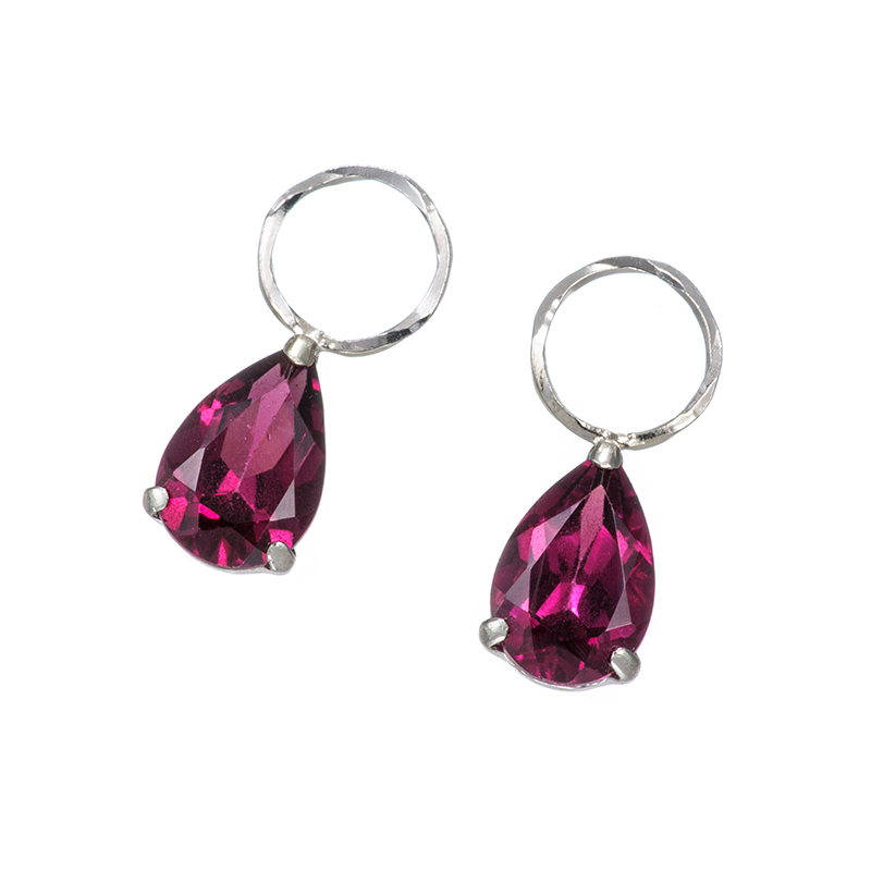 PT900 ロードライトガーネット チャーム GA 約1.00ct