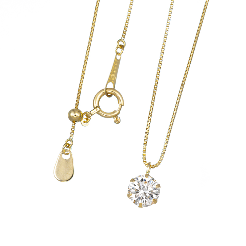 K18YG ダイヤモンド ネックレス D 約0.50ct(G VS2 GOOD)