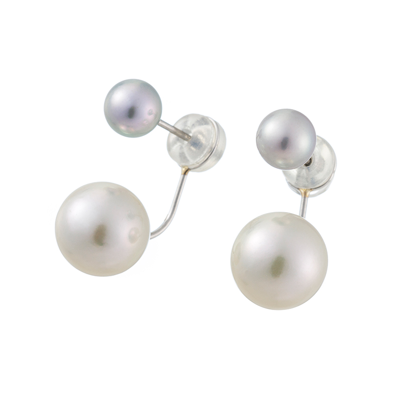 PT900 アコヤ真珠 ピアス メロディア・ブル Reinerose Keiko P 約5.5mm 