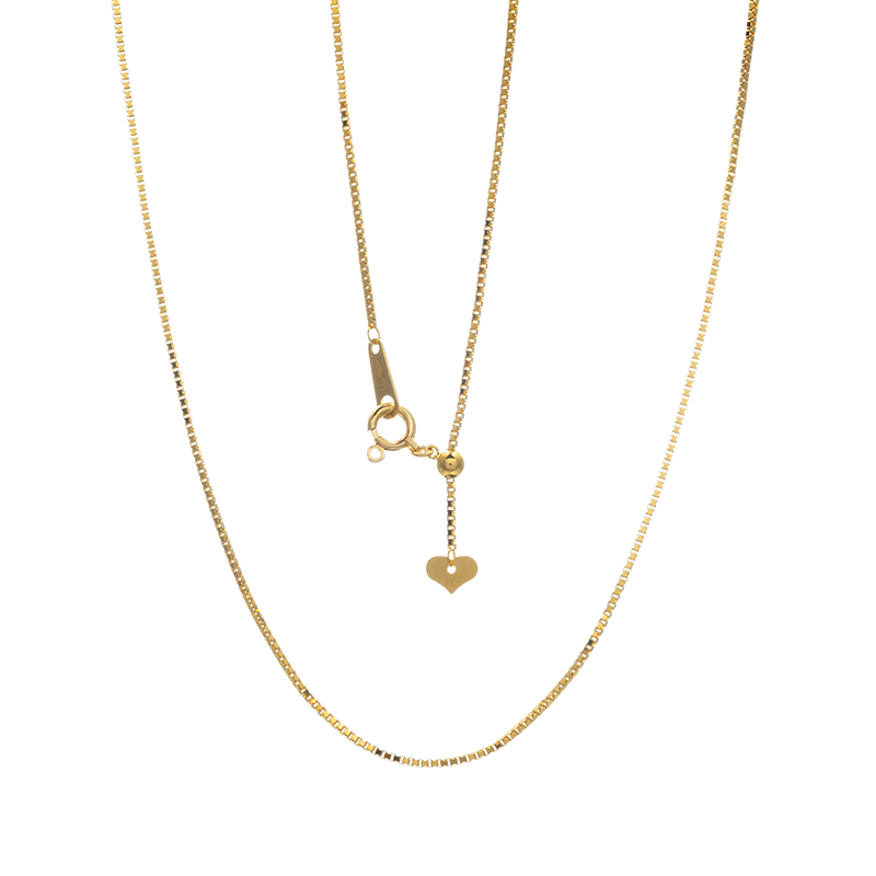 純金 ベネチアン 4DCチェーン ネックレス 長さ 約60cm 幅 約0.8mm 重量 約4.4g 