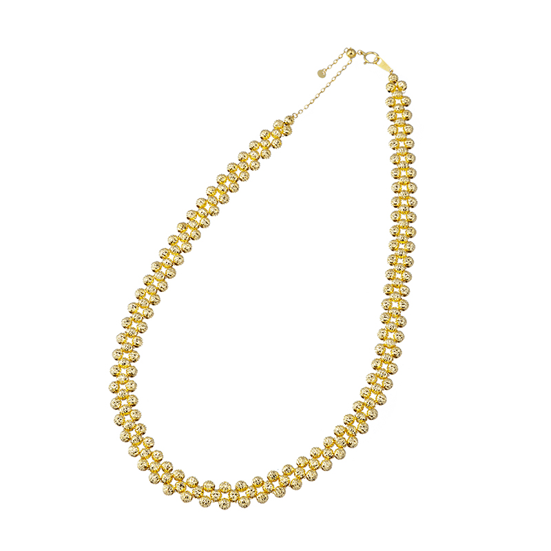 K18YG ウィステリアージェ ネックレス 長さ：約45cm 幅：約4.0-9.0mm 重量：約13