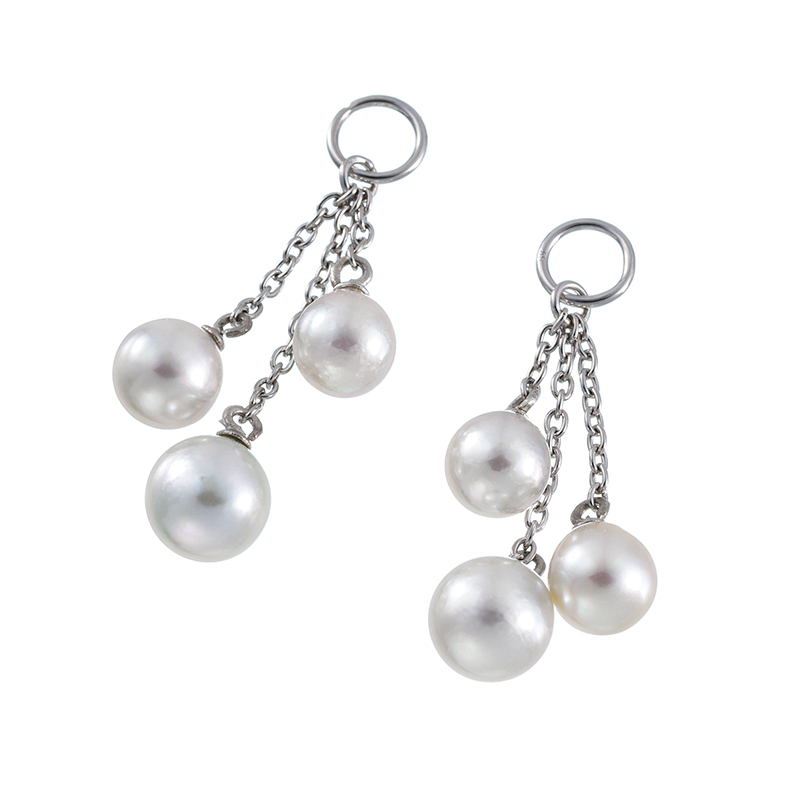 SV 越物 アコヤ真珠 ナチュラルカラー チャーム P 約5.0-6.0mm