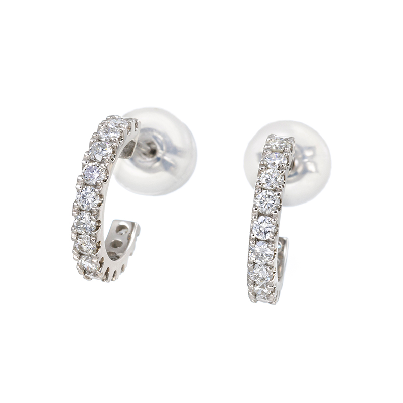 Pt950 ダイヤモンド ピアス GSTV PT950 ダイヤモンド ピアス D 約0.56ct