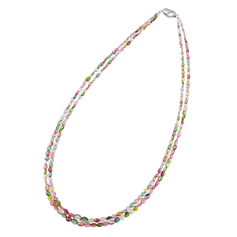 GSTV SV トルマリン 2連ネックレス T 約60.00ct