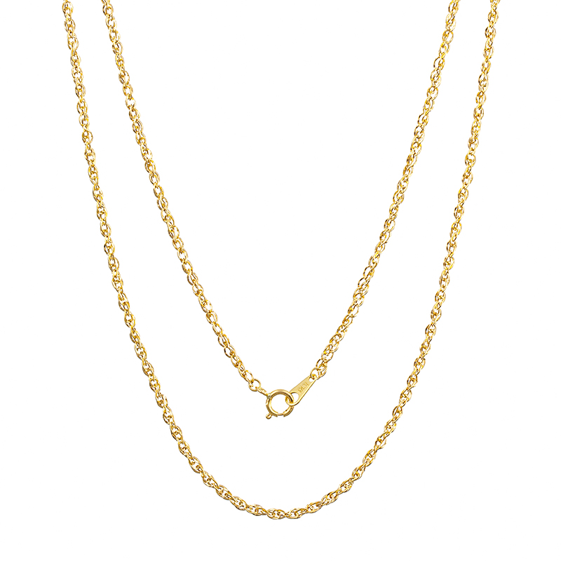 K18YG ケーブルスパイラルチェーン ネックレス 50cm K18YG/WGスパイラルネックレス ゴールド ネックレス K18 K18YG 金