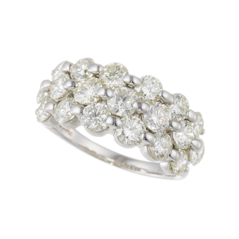 Pt950　ダイヤ0.4ct　サークルデザイン　トップ　GSTV GSTV PT950 ダイヤモンド リング D 約3.00ct